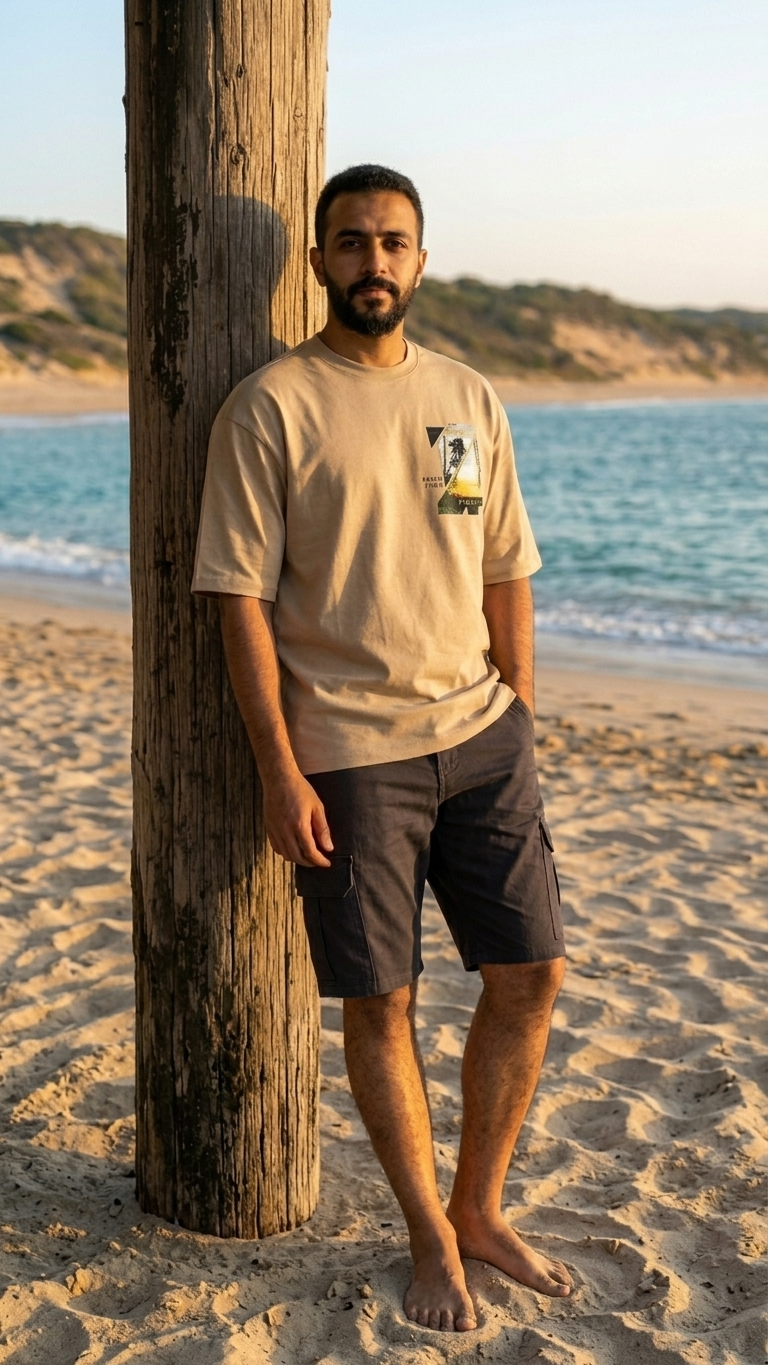 Loose Basic Oversize T-shirt Summer Vibes