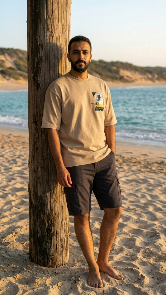 Loose Basic Oversize T-shirt Summer Vibes