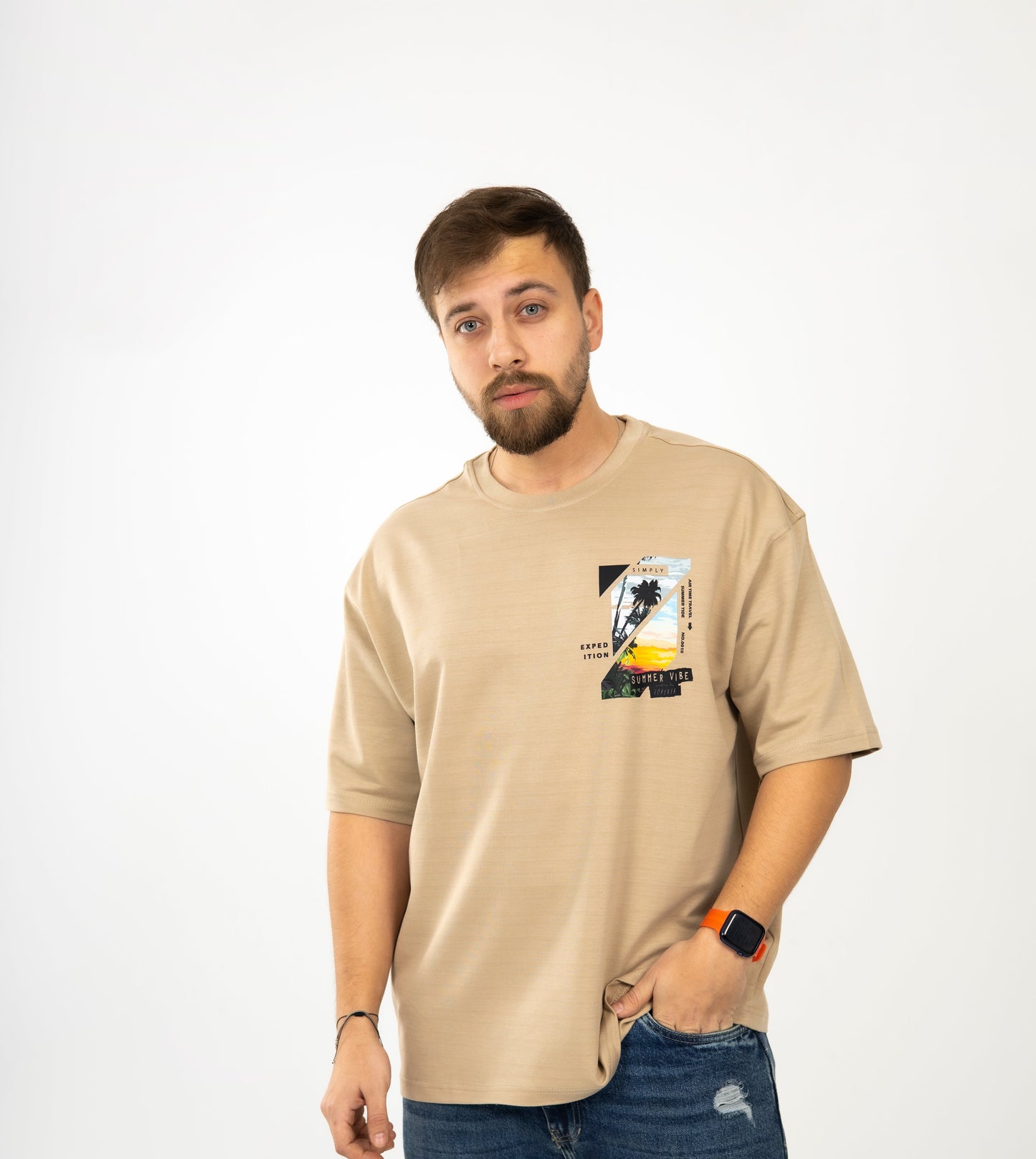 Loose Basic Oversize T-shirt Summer Vibes