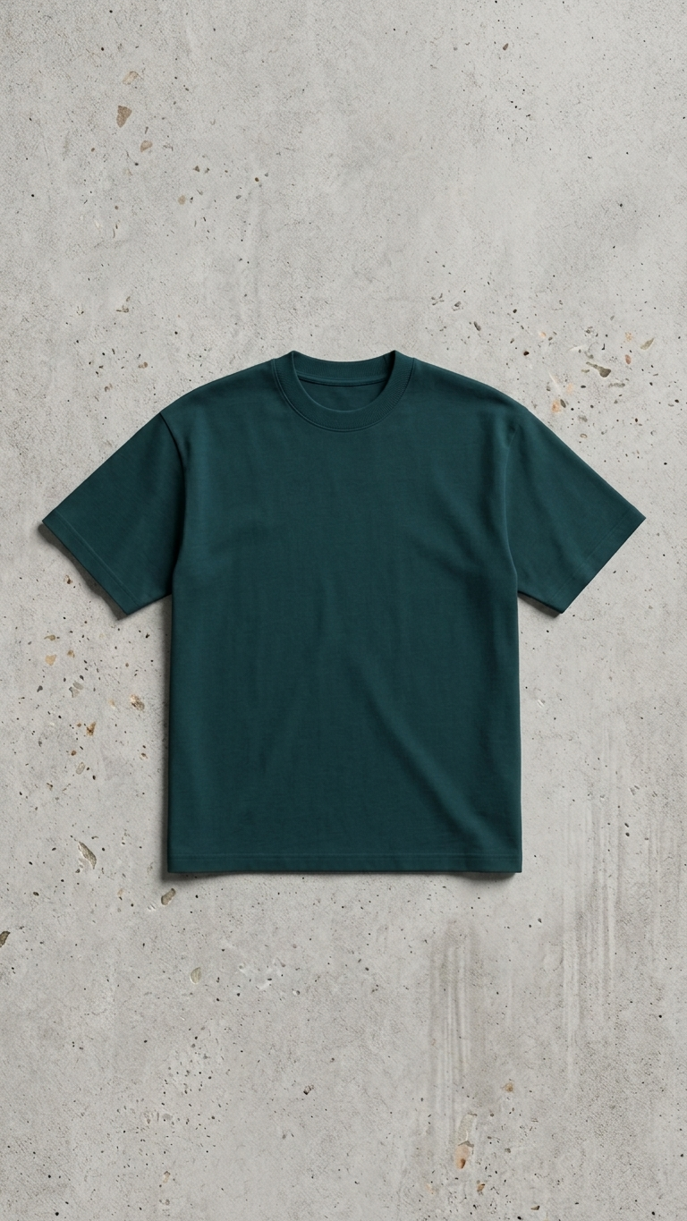 Loose Oversized Petroleum Basic T-shirts