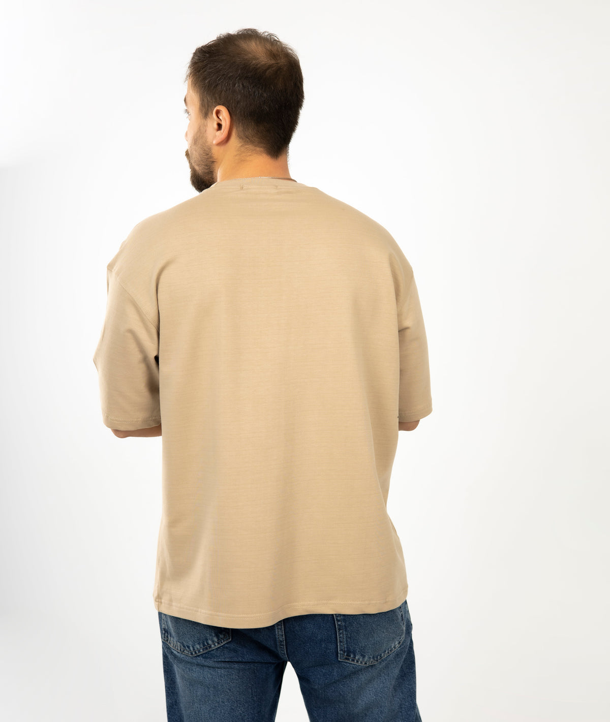 Loose Solid Baige Tshirt
