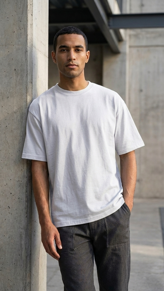 Loose Oversized Basic White T-shirt