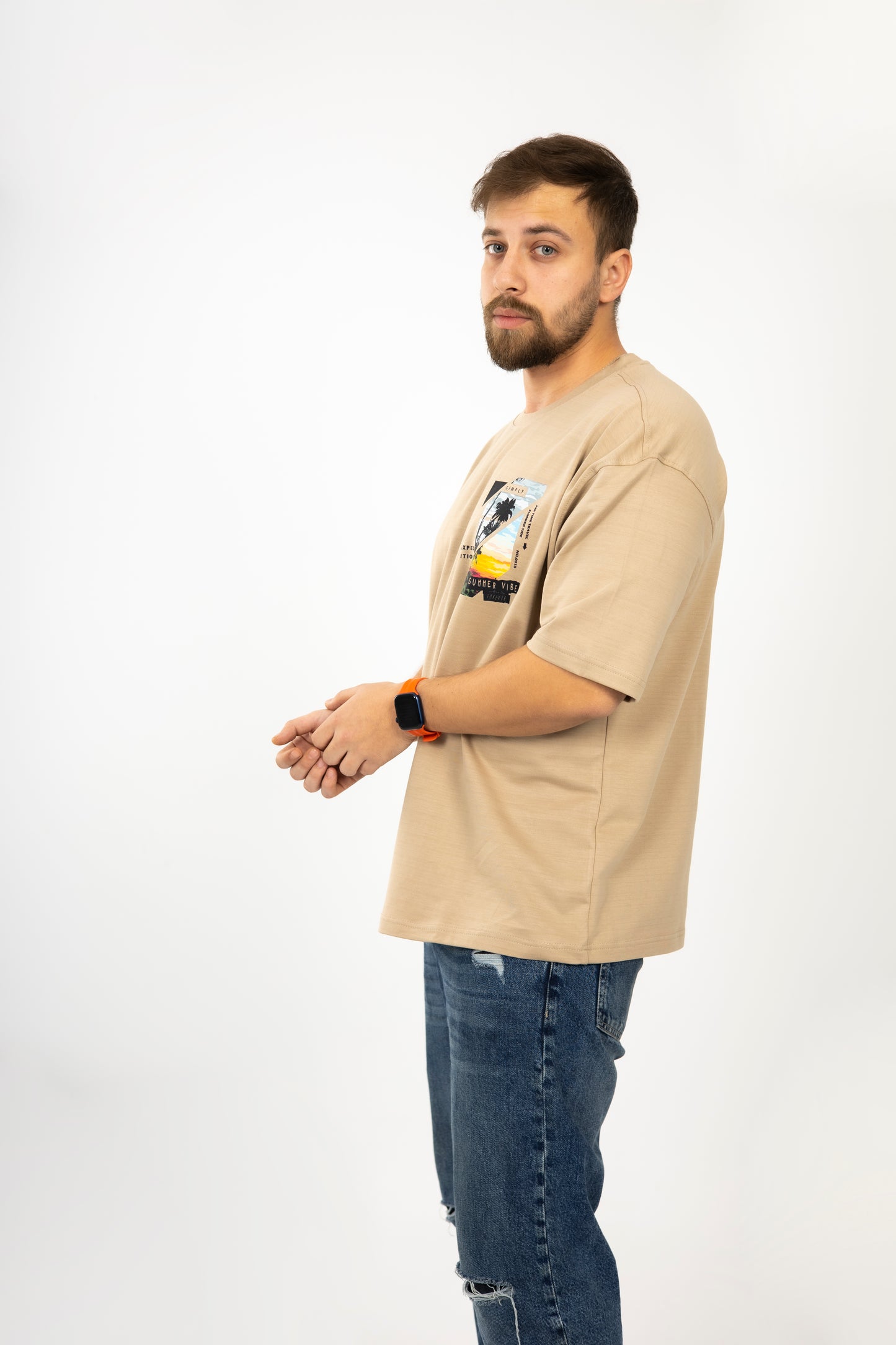 Loose Basic Oversize T-shirt Summer Vibes
