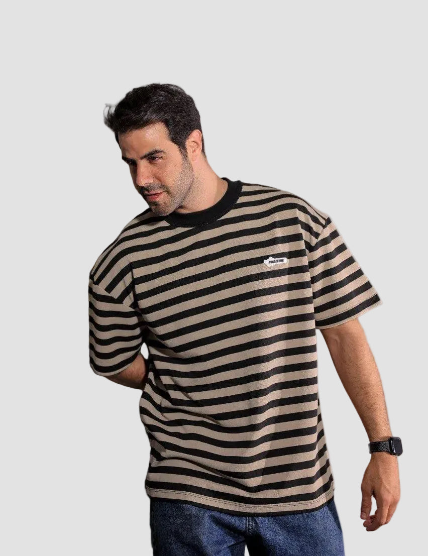 Loose Oversized Black Stripes T-shirt