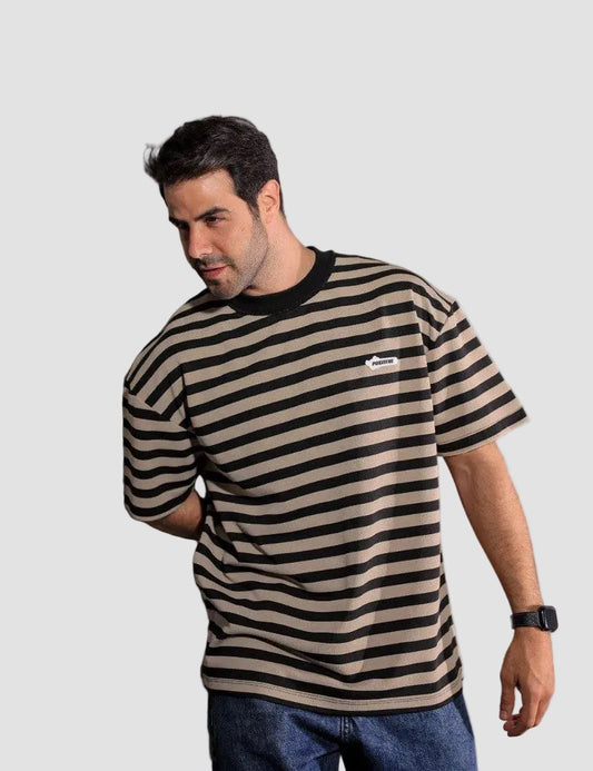 Loose Oversized Black Stripes T-shirt